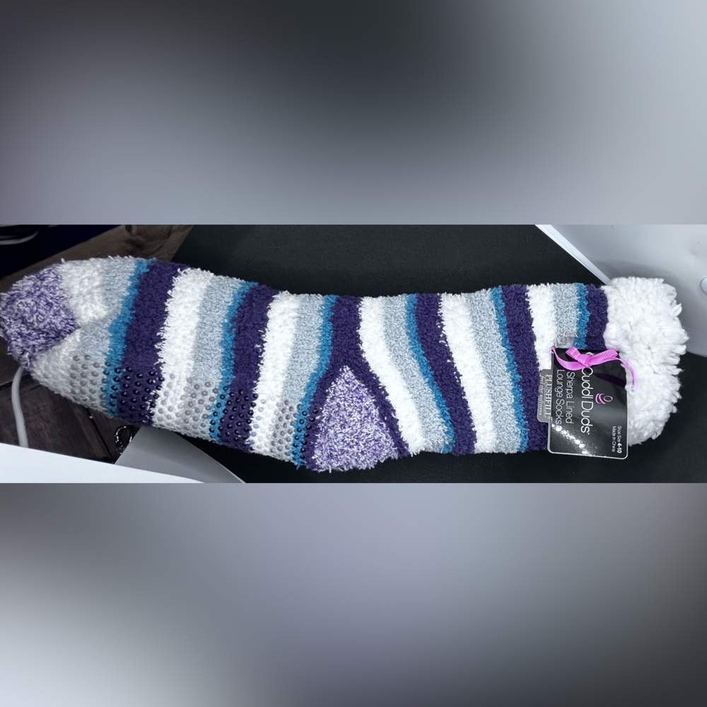 CuddlDuds Sherpa Lined Lounge Socks NWT
